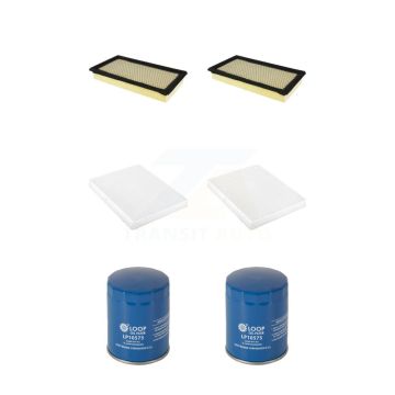 2x Air + 2x Cabin + 2x Engine Oil Filter (6 Total) Kit For Ford Explorer Flex Taurus MKT KFM-100868