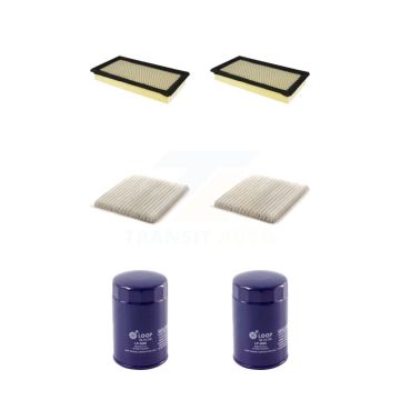2x Air + 2x Cabin + 2x Engine Oil Filter (6 Total) Kit For Ford Edge Mazda CX-9 Lincoln KFM-100869