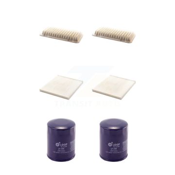 2x Air + 2x Cabin + 2x Engine Oil Filter (6 Total) Kit For Pontiac Vibe KFM-100878