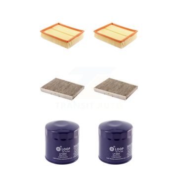 2x Air + 2x Cabin + 2x Engine Oil Filter (6 Total) Kit For 03-05 Volkswagen Passat 2.8L KFM-100884