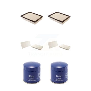 2x Air + 2x Cabin + 2x Engine Oil Filter (6 Total) Kit For Chevrolet Silverado 1500 GMC KFM-100889