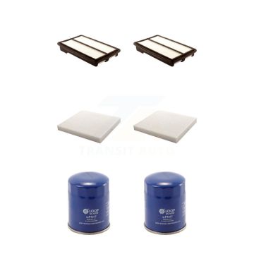 2x Air + 2x Cabin + 2x Engine Oil Filter (6 Total) Kit For 2013-2015 Honda Accord 3.5L KFM-100896