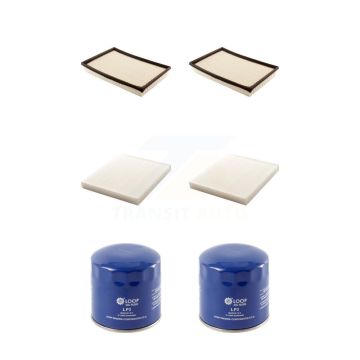 2x Air + 2x Cabin + 2x Engine Oil Filter (6 Total) Kit For Ram 3500 1500 2500 KFM-100903