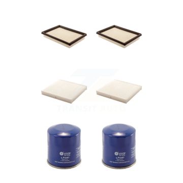 2x Air + 2x Cabin + 2x Engine Oil Filter (6 Total) Kit For 2008 INFINITI FX35 3.5L KFM-100910
