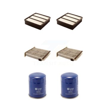 2x Air + 2x Cabin + 2x Engine Oil Filter (6 Total) Kit For Mitsubishi Lancer KFM-100911