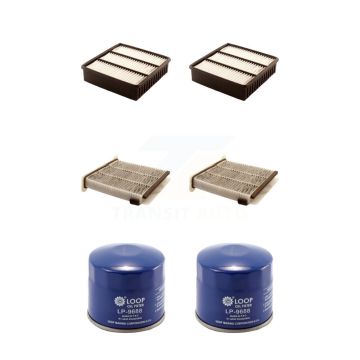 2x Air + 2x Cabin + 2x Engine Oil Filter (6 Total) Kit For Mitsubishi Lancer Outlander KFM-100912