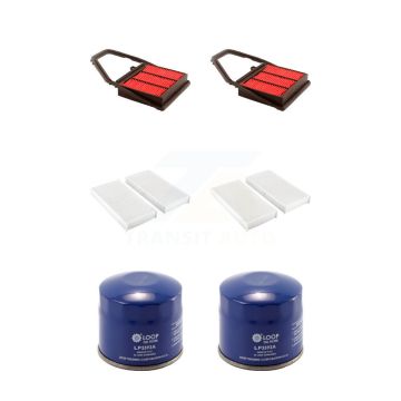 2x Air + 2x Cabin + 2x Engine Oil Filter (6 Total) Kit For 2001-2003 Acura EL 1.7L KFM-100920