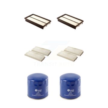 2x Air + 2x Cabin + 2x Engine Oil Filter (6 Total) Kit For Mazda MPV KFM-100931