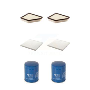 2x Air + 2x Cabin + 2x Engine Oil Filter (6 Total) Kit For Chevrolet Equinox GMC Terrain KFM-100934