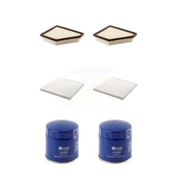 2x Air + 2x Cabin + 2x Engine Oil Filter (6 Total) Kit For 2010 Chevrolet Equinox 3.0L KFM-100935