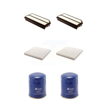 2x Air + 2x Cabin + 2x Engine Oil Filter (6 Total) Kit For 2007-2008 Acura TL KFM-100936