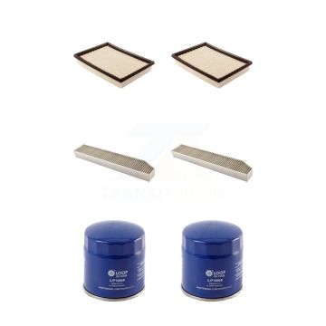 2x Air + 2x Cabin + 2x Engine Oil Filter (6 Total) Kit For 09-10 Jeep Grand Cherokee 3.7L KFM-100941