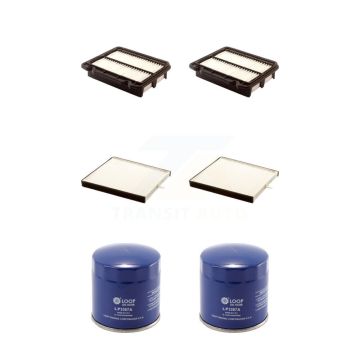 2x Air + 2x Cabin + 2x Engine Oil Filter (6 Total) Kit For Pontiac Wave Chevrolet Aveo KFM-100942