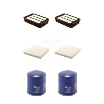 2x Air + 2x Cabin + 2x Engine Oil Filter (6 Total) Kit For 2010 Mitsubishi Outlander 3.0L KFM-100946