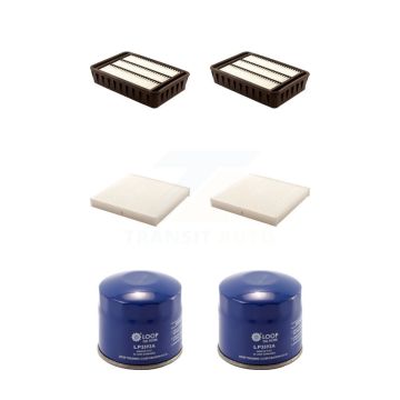 2x Air + 2x Cabin + 2x Engine Oil Filter (6 Total) Kit For 2010 Mitsubishi Outlander 2.4L KFM-100947