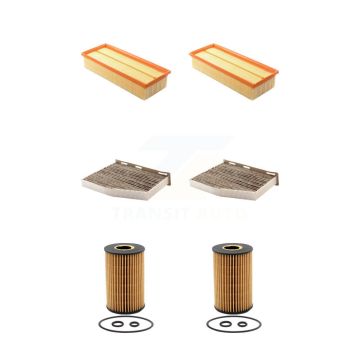 2x Air + 2x Cabin + 2x Engine Cartridge Oil Filter (6 Total) Kit For Volkswagen Passat KFM-101163