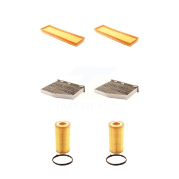 2x Air + 2x Cabin + 2x Engine Cartridge Oil Filter (6 Total) Kit For Volkswagen Jetta KFM-101164