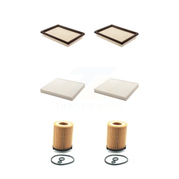 2x Air + 2x Cabin + 2x Engine Cartridge Oil Filter (6 Total) Kit For 17 INFINITI Q60 2.0L KFM-101168