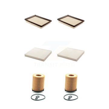 2x Air + 2x Cabin + 2x Engine Cartridge Oil Filter (6 Total) Kit For 18 INFINITI Q50 2.0L KFM-101169