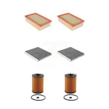 2x Air + 2x Cabin + 2x Engine Cartridge Oil Filter (6 Total) Kit For Volkswagen Golf Audi KFM-101171
