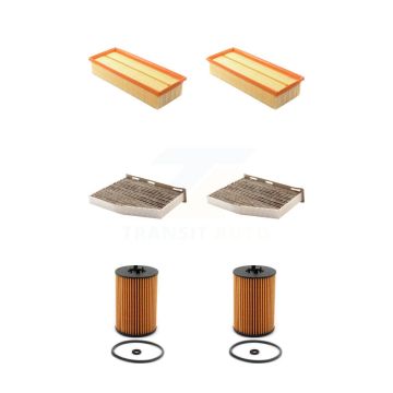 2x Air + 2x Cabin + 2x Engine Cartridge Oil Filter (6 Total) Kit For Volkswagen Jetta KFM-101173