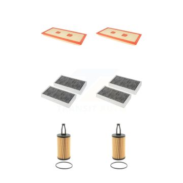 2x Air + 2x Cabin + 2x Engine Cartridge Oil Filter (6 Total) Kit For Mercedes-Benz R350 KFM-101178