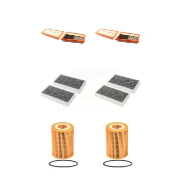 2x Air + 2x Cabin + 2x Engine Cartridge Oil Filter (6 Total) Kit For Mercedes-Benz ML350 KFM-101179