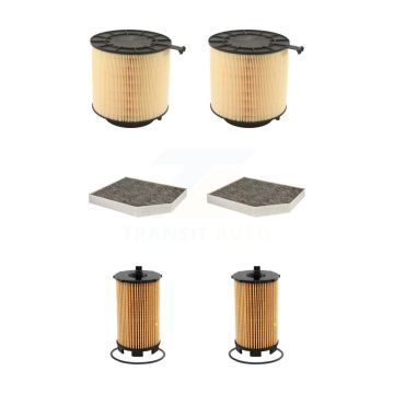 2x Air + 2x Cabin + 2x Engine Cartridge Oil Filter (6 Total) Kit For Audi S5 KFM-101183