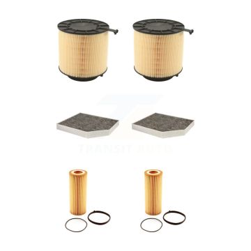 2x Air + 2x Cabin + 2x Engine Cartridge Oil Filter (6 Total) Kit For Audi Q5 S4 S5 SQ5 A5 KFM-101184