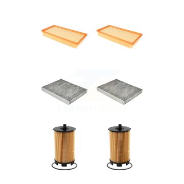 2x Air + 2x Cabin + 2x Engine Cartridge Oil Filter (6 Total) Kit For Audi Q7 Volkswagen KFM-101185