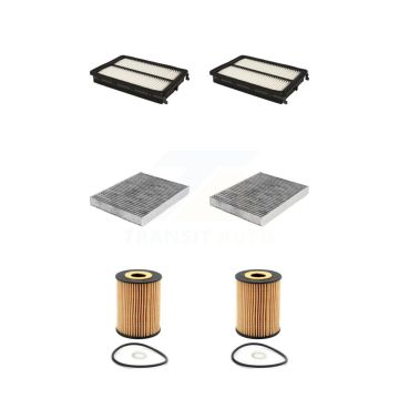 2x Air + 2x Cabin + 2x Engine Cartridge Oil Filter (6 Total) Kit For Kia Sorento 3.3L KFM-101186