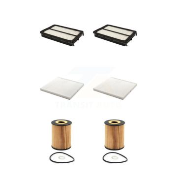 2x Air + 2x Cabin + 2x Engine Cartridge Oil Filter (6 Total) Kit For 2019-2021 Kia Sedona KFM-101187
