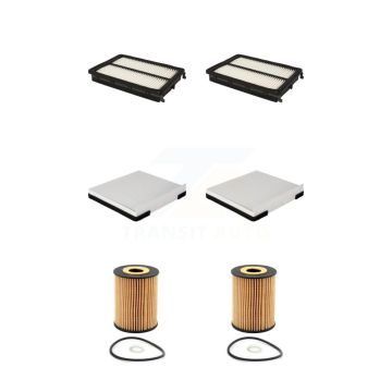 2x Air + 2x Cabin + 2x Engine Cartridge Oil Filter (6 Total) Kit For 20-23 Kia Telluride KFM-101188