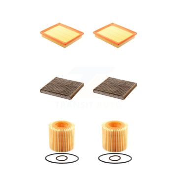 2x Air + 2x Cabin + 2x Engine Cartridge Oil Filter (6 Total) Kit For Toyota Prius V Lexus KFM-101195