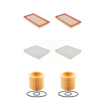 2x Air + 2x Cabin + 2x Engine Cartridge Oil Filter (6 Total) Kit For Toyota C-HR KFM-101201