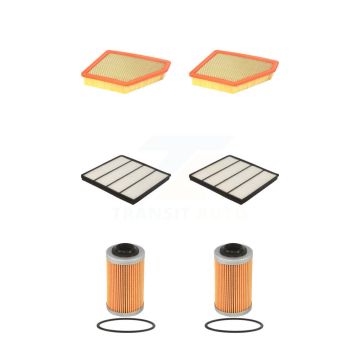 2x Air + 2x Cabin + 2x Engine Cartridge Oil Filter (6 Total) Kit For Chevrolet Camaro KFM-101203