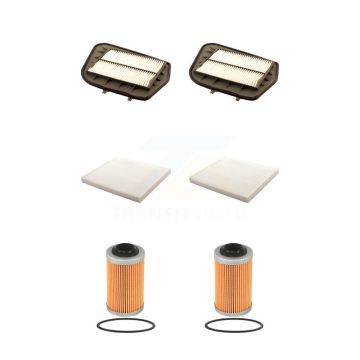 2x Air + 2x Cabin + 2x Engine Cartridge Oil Filter (6 Total) Kit For Cadillac CTS KFM-101209