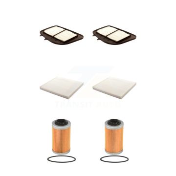 2x Air + 2x Cabin + 2x Engine Cartridge Oil Filter (6 Total) Kit For Cadillac STS SRX KFM-101210