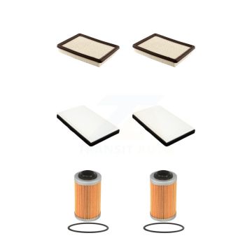 2x Air + 2x Cabin + 2x Engine Cartridge Oil Filter (6 Total) Kit For Oldsmobile Intrigue KFM-101212