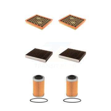 2x Air + 2x Cabin + 2x Engine Cartridge Oil Filter (6 Total) Kit For Saab 9-5 KFM-101214