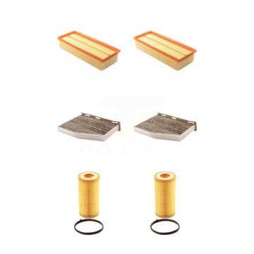 2x Air + 2x Cabin + 2x Engine Cartridge Oil Filter (6 Total) Kit For Volkswagen Eos Audi KFM-101216