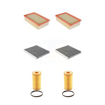 2x Air + 2x Cabin + 2x Engine Cartridge Oil Filter (6 Total) Kit For Audi TT RS Quattro KFM-101219