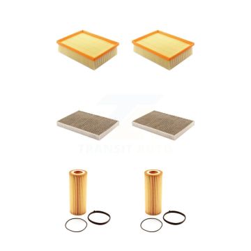 2x Air + 2x Cabin + 2x Engine Cartridge Oil Filter (6 Total) Kit For Audi A4 Quattro 3.2L KFM-101221