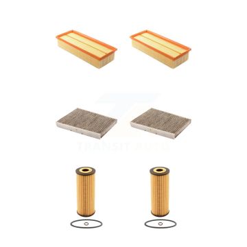 2x Air + 2x Cabin + 2x Engine Cartridge Oil Filter (6 Total) Kit For Volkswagen Jetta KFM-101222