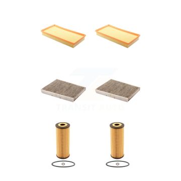 2x Air + 2x Cabin + 2x Engine Cartridge Oil Filter (6 Total) Kit For Volkswagen Jetta KFM-101223