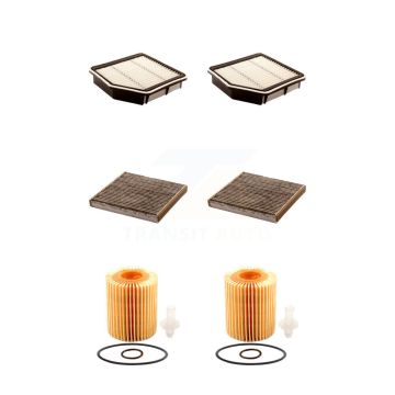 2x Air + 2x Cabin + 2x Engine Cartridge Oil Filter (6 Total) Kit For Lexus IS250 IS350 KFM-101230