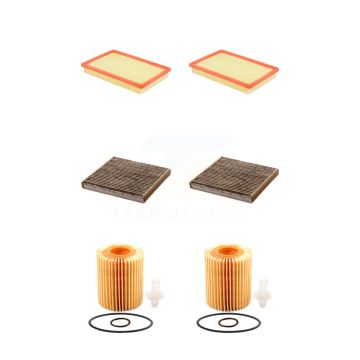 2x Air + 2x Cabin + 2x Engine Cartridge Oil Filter (6 Total) Kit For Lexus LS460 LS600h KFM-101231