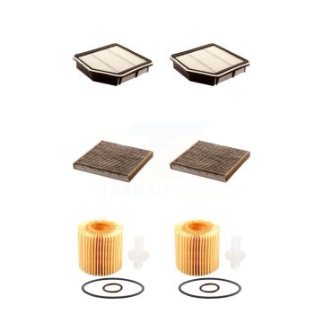 2x Air + 2x Cabin + 2x Engine Cartridge Oil Filter (6 Total) Kit For Lexus IS250 KFM-101237