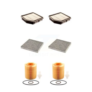 2x Air + 2x Cabin + 2x Engine Cartridge Oil Filter (6 Total) Kit For Lexus IS350 KFM-101238