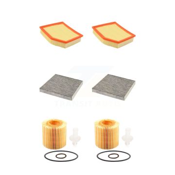 2x Air + 2x Cabin + 2x Engine Cartridge Oil Filter (6 Total) Kit For Lexus IS300 IS350 KFM-101239